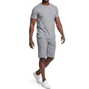 Men short set high quality breathable fabric durable comfortable fit casual use Printed Polyester Nonwoven <b>Tracksuit</b> Activewear - Product Image 3