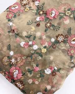 Wholesale Supply Sequin Embroidery <b>Fabric</b> Export Quality Mesh Net Garment Textile For Importers And Bulk Buyers For Sale - Product Image 5