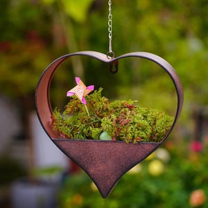 Pot de fleurs suspendu en céramique avec un design circulaire, style minimaliste pour plantes d'intérieur - Product Image 4