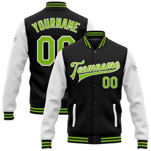 Latest Spring Fashion Wholesale <b>Plus</b> <b>Size</b> Blank Custom College Letterman Baseball Varsity <b>Jackets</b> Front Windproof Breathable - Product Image 5