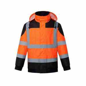 2026 Custom <b>High</b> <b>Visibility</b> Flame-Retardant Waterproof <b>Softshell</b> Safety <b>Jacket</b> for Men Winter Outdoor Workwear - Product Image 5