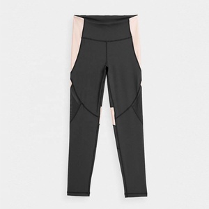 Ensemble de sport pour femme personnalisé couleur unie, en Spandex/Polyester haute performance, extensible dans les quatre sens, comprenant un soutien-gorge de sport et un legging, pour l'entraînement et les activités sportives - Product Image 6