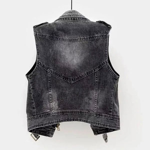 Chaleco Vaquero para Hombre, Ropa Exterior Informal de Invierno, Transpirable, 100% Algodón, Material Duradero, Diseño Simple - Product Image 2