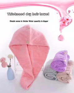 Wholesale High Quality Disposable Cooling Knitted Quick-Dry Solid Color <b>Stripe</b> 100% Cotton Hair Drying <b>Towel</b> - Product Image 3