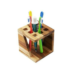 Modern Design Wood <b>Toothbrush</b> <b>Holder</b> Stand Handmade Natural Color Custom Home Hotel Bathroom Products For Sale - Product Image 4