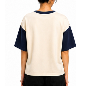 Wholesale Heavy Cotton Boxy T <b>Shirt</b> for Women Custom Short Sleeve Streetwear Tee Relaxed Fit OEM ODM Private Label Manufacturer - Product Image 2