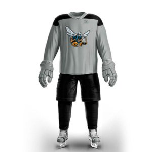 New Sublimation Ice Hockey Team Uniform Wholesale Hockey Green Black Ice Hockey Uniforms Including Jersey <b>Socks</b> & Pant - Product Image 6