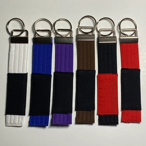 Llavero estilo cinturón de karate con bordado personalizado, cinturón negro de artes marciales para Taekwondo y Jiu Jitsu, producto de suministro al por mayor - Product Image 6