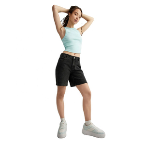 Top Corto sin Mangas con Hombros Descubiertos para Mujer, Estilo Sexy y Ajustado, Transpirable, Ecológico y de Secado Rápido - Product Image 1