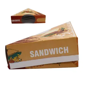 Wholesale Custom Print Triangle Bread Sandwich paper Packaging box Available in Cheap Price By Indian Exporter and Seller