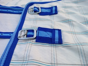 Vente en gros de tapis d'été pour chevaux, tissu australien en polycoton à carreaux Ripstop de haute qualité, tissage diamanté de nombreuses couleurs pour le dressage - Product Image 4