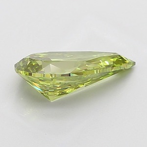 Diamant de laboratoire vert vif fantaisie VS1 de 3,04 ct en forme de poire - Product Image 3