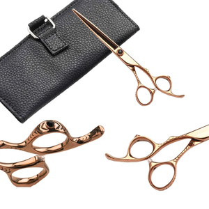 Wholesale Professional Stainless Steel Bright Gold <b>Barber</b> Salon Hair Cutting Scissors-Durable Sharp <b>Blade</b> - Product Image 6