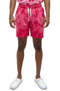 Shorts Tie-Dye pour Hommes, Taille Mi-Haute, Cordon de Serrage, Style Décontracté, Longueur Courte - Product Image 5