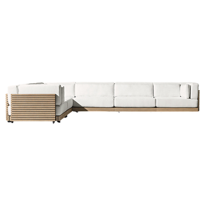 hot sale Hotel Emma Luxury Modular <b>Outdoor</b> <b>Sofa</b> Long Bench Sectional Couch Minimalist Resort Villa Patio Furniture Indonesia - Product Image 3