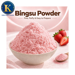 Prémélange coréen de poudre de Bingsu de fraise de glace rasée - Product Image 1