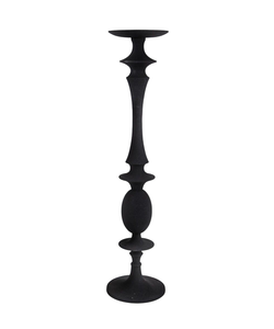 Support à bougie décoratif noir fini pour la décoration intérieure, porte-bougie de haute qualité en aluminium coulé, fait main et personnalisé - Product Image 2