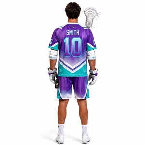 Uniforme de lacrosse durable fabriqué avec un tissu de qualité supérieure offrant une mobilité flexible et des performances fiables sur le terrain - Product Image 5