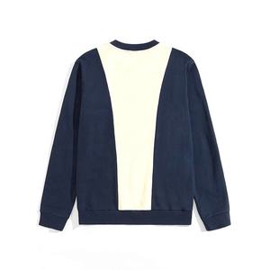 Vente en gros de sweatshirts à col ras du cou de qualité luxueuse pour hommes, broderie personnalisée, sweatshirts à capuche bicolores à la mode, grande taille, automne élégant - Product Image 2