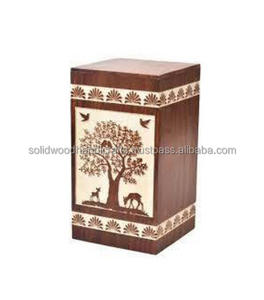 Urnas de cremación para adultos Urnas de madera para adultos Urnas funerarias Tamaño personalizado Suministros funerarios - Product Image 2