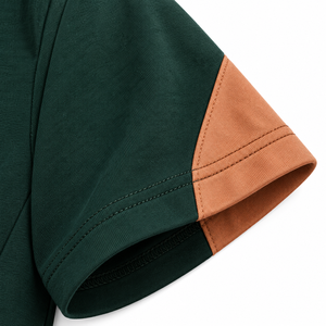 Camiseta Deportiva de Manga Corta Color Granate para Hombre, Cuello Redondo, Tejido de Punto, Secado Rápido, Corte Ajustado, Largo Regular - Product Image 5