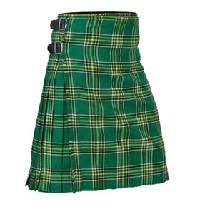 Irish National Tartan Kilt Men's Traditional Scottish <b>Skirt</b> Regular Fit Adult Size In Stock - Product Image 4