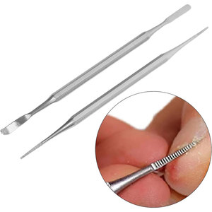Lime à ongles double face en acier inoxydable pour ongles incarnés, avec design à queue courbée pour un soin des ongles efficace et une pédicure optimale - Product Image 4