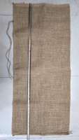 Sacs de sable en jute de henné neufs, 201 grammes par sac, dimensions environ 83,82 cm x 35,50 cm, P&S 1lx12, bordure sur le bord supérieur, une longue bande de 26 cm.