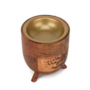 Modern Style Handmade Wooden Wood Pattern Bakhoor Wedding Religious Aromatic Fragrance Durable Wood Incense <b>Burner</b> Stick Holder - Product Image 5