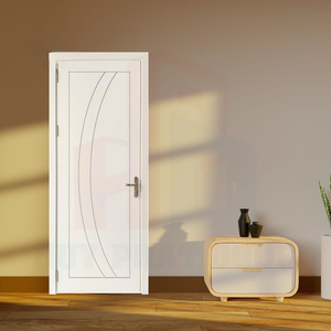 Porte en bois WPC insonorisée, anti-humidité et anti-insectes, personnalisable pour appartement, hôtel, bureau, salle de bain, salon - Product Image 5