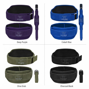 Multi Functional EVA Breathable Gym <b>Belt</b> Hook Loop Closure for Unisex Weightlifting Bodybuilding Fitness <b>Exercise</b> Waist Support - Product Image 5