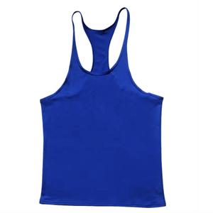 Custom Plus Size Men's Stringer Y Back Gym Tank Tops transpirable de punto Deportes Top de Pakistán - Product Image 3