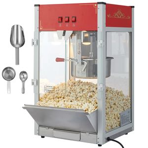 Macchina per Popcorn da Banco 1440W, Pentola da 12 Oz in Vetro Temperato, Capacità 80 Tazze/Lotto, per Mais Crudo da 8 Oz, Perfetta Macchina per Popcorn - Product Image 1