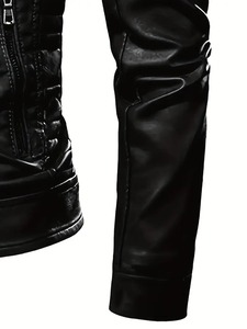 Luxury <b>Mens</b> <b>Leather</b> <b>Jacket</b> Premium Comfortable Genuine <b>Leather</b> Urban Street Style Collection - Product Image 3