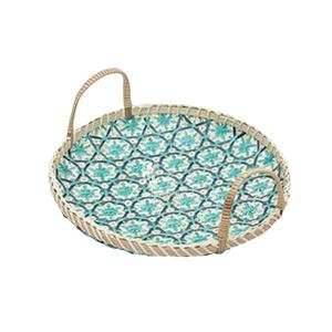 Plateau de rangement rectangulaire en jacinthe d'eau à prix avantageux, écologique, multifonctionnel, ustensiles de cuisine pour servir les aliments, vente en gros - Product Image 2