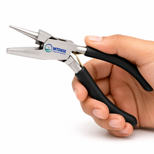 Alicates Profesionales de Punta Redonda y Plana para Joyería, Acero Inoxidable, Herramienta para Doblar y Enlazar Alambre, Venta al Por Mayor OEM ODM - Product Image 4