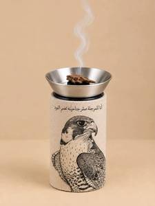 Brûleur d'encens Falcon en acier inoxydable, bol aromatique, diffuseur de bois de santal, utilisation toute saison, aromathérapie - Product Image 1