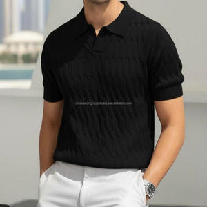 Pull en maille jacquard pour homme, style Old Money, logo personnalisé, 100% coton, pour chemise, vêtements décontractés - Product Image 4