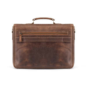 Maletín Ejecutivo Vintage de Cuero Genuino para Hombre con Cierre de Hebilla, Bolso de Transporte Duradero para Oficina y Negocios - Product Image 2