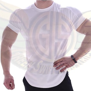 GREEN SWIFT INDUSTRIES Men's Gym Tank Top High Quality Flannel Breathable Anti-Wrinkle Print Sports Workout Tshirt for Running - Product Image 2