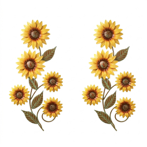Modern Iron Sunflower Home Decor Wall Art for <b>Living</b> Room - Product Image 1