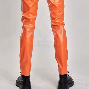 Pantalon en cuir pour homme, coupe classique, design confortable pour un style décontracté, idéal pour les activités de plein air et le quotidien. - Product Image 4