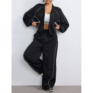 High Quality Nylon <b>Tracksuits</b> for Women Lightweight High Quality Custom Women Polyester Sweat Suit Wholesale Nylon <b>Tracksuit</b> - Product Image 3