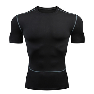 Ensemble de 5 pièces de sport pour hommes, personnalisé avec logo, haute élasticité, séchage rapide, respirant, anti-UV, haute qualité, vente en gros - Product Image 3