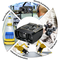 Module télémètre laser industriel haute sensibilité en alliage 1200/1500/2000m pour UAV, 905nm, haute précision 0.7m, IP67, 0.5s