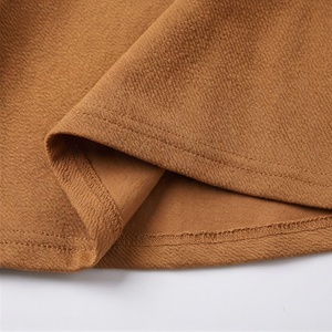 Jupe courte taille haute pour femmes, jupe trapèze de couleur unie, confortable, en polyester, à porter en toutes saisons - Product Image 6