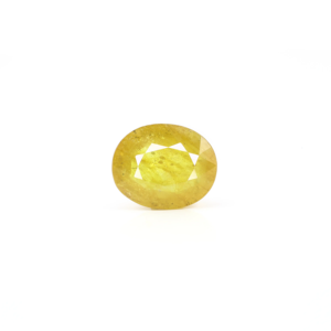 Premium 7.2 Carat Yellow Sapphire Oval Cut Loose Gemstone 12mm for Fine Jewelry - Product Image 1