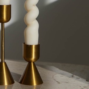 Ensemble de bougeoirs modernes en métal, forme géométrique entonnoir et sablier, support de bougies de luxe pour centre de table de mariage et décoration de fête à domicile - Product Image 5