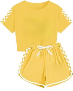 Conjunto de Camiseta y Pantalones Cortos para Mujer de Alta Calidad, Transpirable, de Algodón, Informal, para Verano, con Logotipo Personalizado - Product Image 2