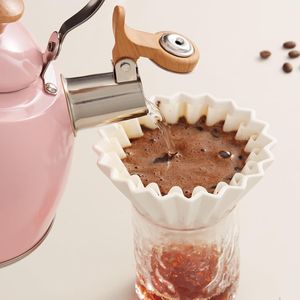 Bollitore da tè in acciaio inossidabile con manico ergonomico Cool Touch, teiera a fischio per piano cottura, per uso alimentare - Product Image 2